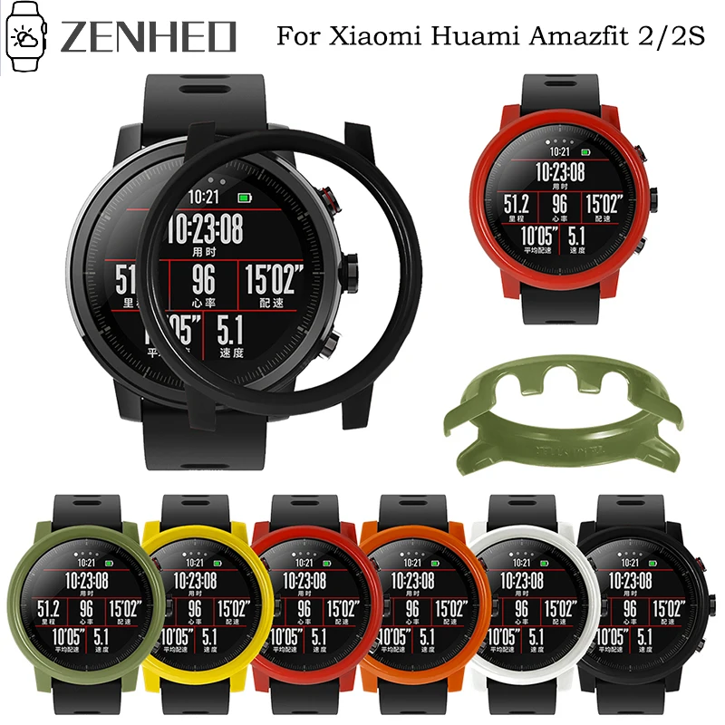 Capa protetora PC rígida para Xiaomi Huami Stratos 2 2S Smartwatch Protector Shell