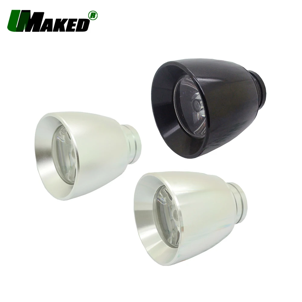 2pcs  1W 3W Dia 50mm LED Alumimun Lamp Heads light mount Base Case Kit Soft Hose Spotlight/Bulb/Mirror Front Lamp