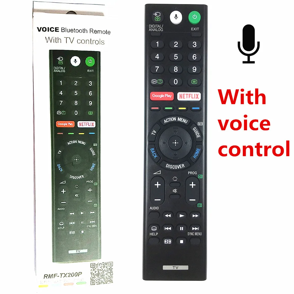 

RMF-TX200P New Voice remote control for Sony Bravia TV KD-75X9000E KD-49X8000E for RMF-TX300P RMF-TX500E RMF-TX600E RMF-TX201ES