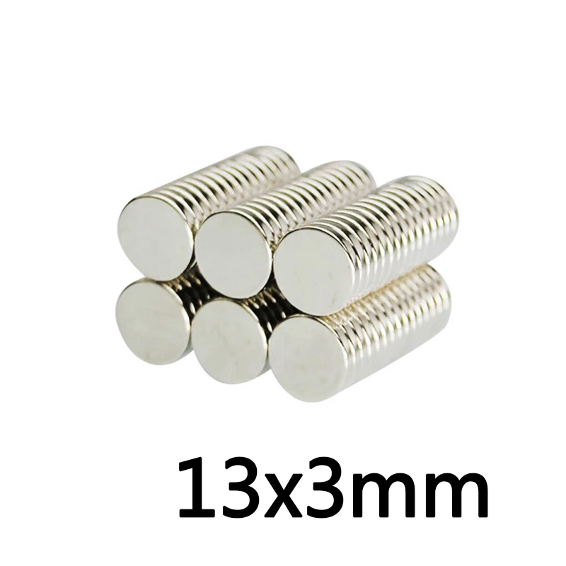 2/5/10PCS 13x3 mm Super Powerful Strong Magnetic Magnets Permanent N35 Neodymium Magnets 13mmx3mm Small Round Magnet 13*3 mm