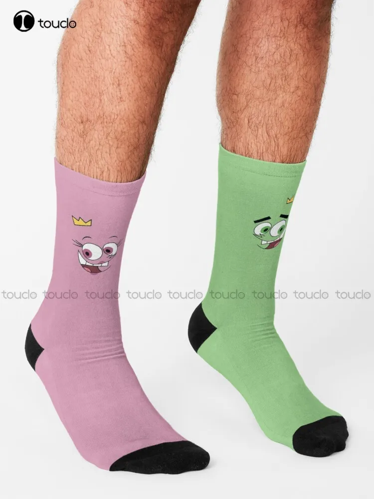 The Fairly Oddparents - Cosmo And Wanda Socks Funny Mens Socks Personalized Custom Unisex Adult Teen Youth Socks Fashion New