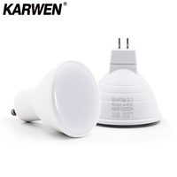 KARWEN Bombillas LED Lamp bulb GU10 MR16 3W 6W LED spotlight 220V LED Downlight Lampara LED light bulb for living room