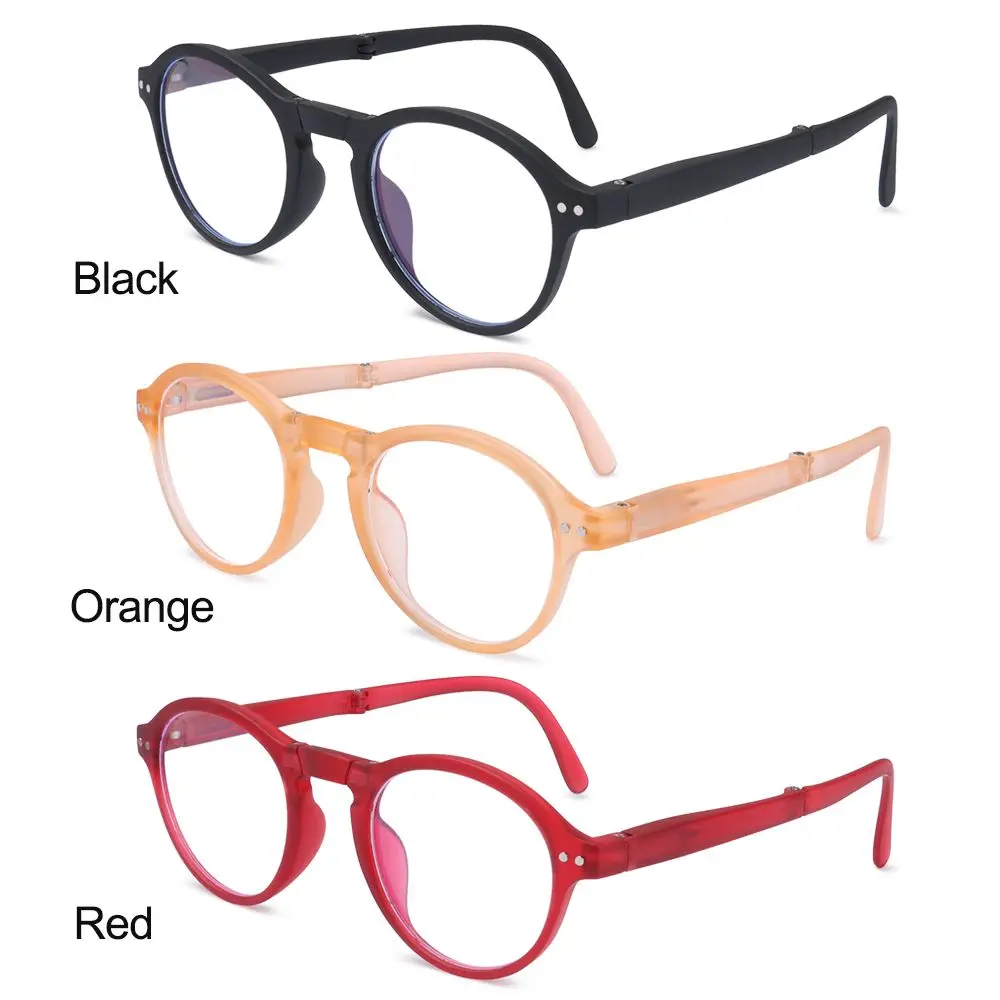 خمر الطباعة الكلاسيكية طوي طول النظر الشيخوخي نظارات الكمبيوتر نظارات قابلة للطي نظارات القراءة مكافحة نظارات الضوء الأزرق
