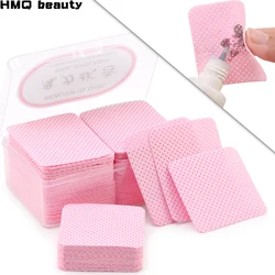 New Wipes Paper Cotton Eyelash Glue Remover Wipe The Mouth Of The Glue Bottle Prevent Clogging Glue Cleaner Pads