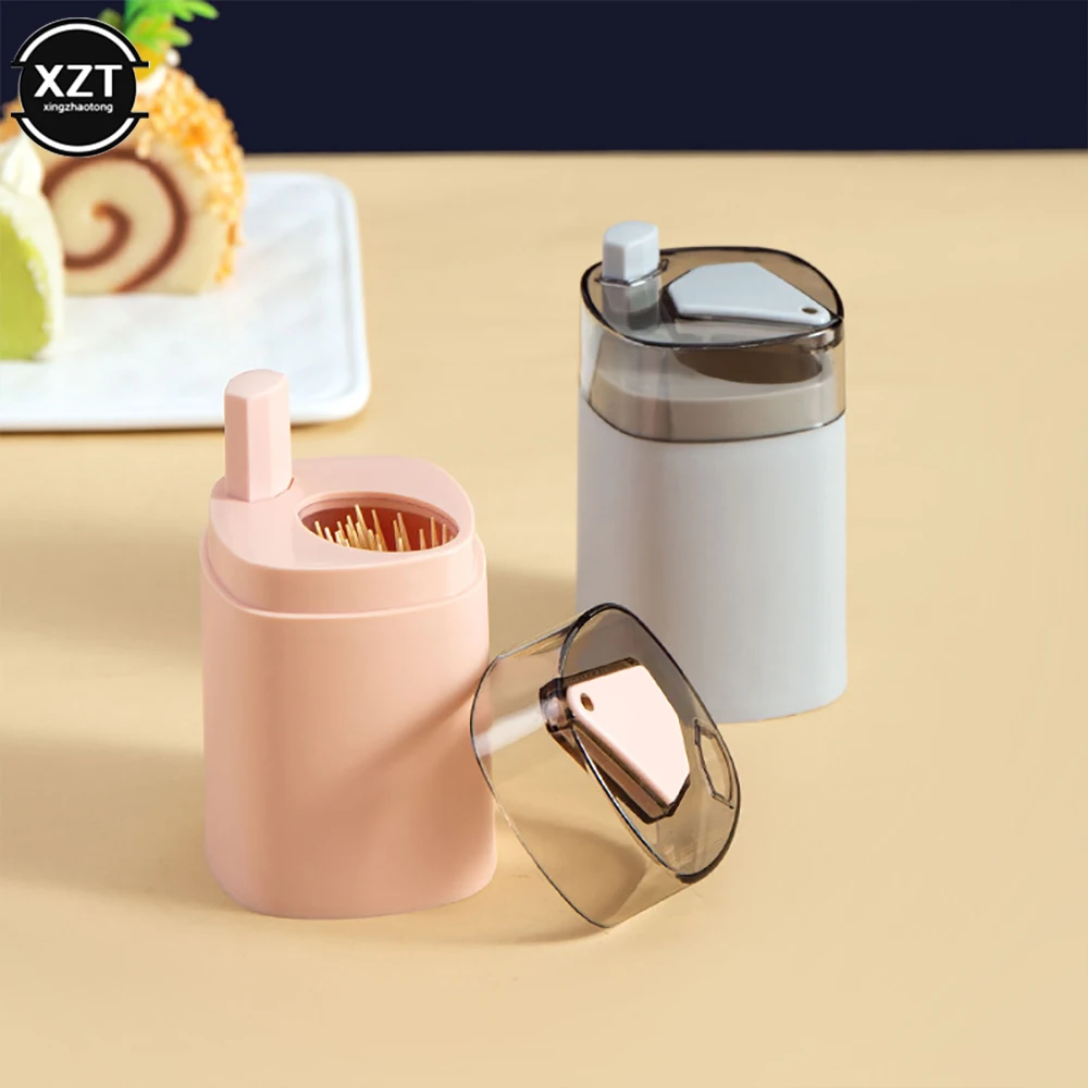 Clearance sales Automatic Toothpick Holder Box Portable PP Toothpick Container Toothpick Dispenser Toothpick Storage Box