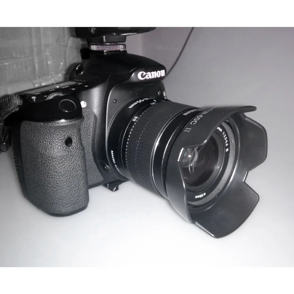 10 stück Kamera Objektiv Haube Bajonett EW-60C II für Canon EF-S 18-55mm F/3,5-5,6 III 58mm Filter Objektiv