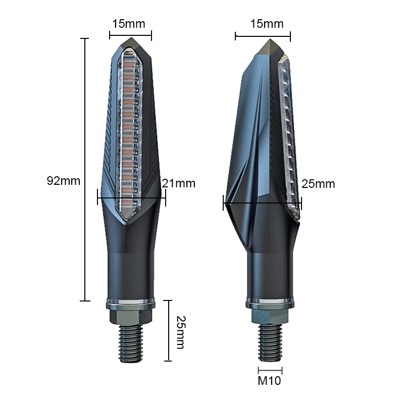 LED Blinker für Motorrad Pfeil Lampe Blinkende Signal Bernstein Lichter FÜR TRIUMPH TRIPLE 1050/1050 R STREET TRIPLE R TIGER 800