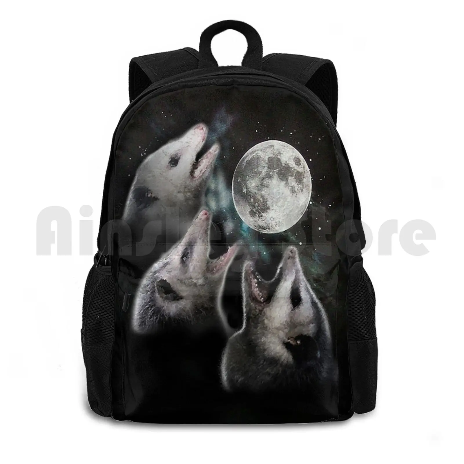 

3 Opossum Moon Outdoor Hiking Backpack Waterproof Camping Travel Opossums 3 Opossum Moon Moon 3 Possum Triple Moon Screm Scream