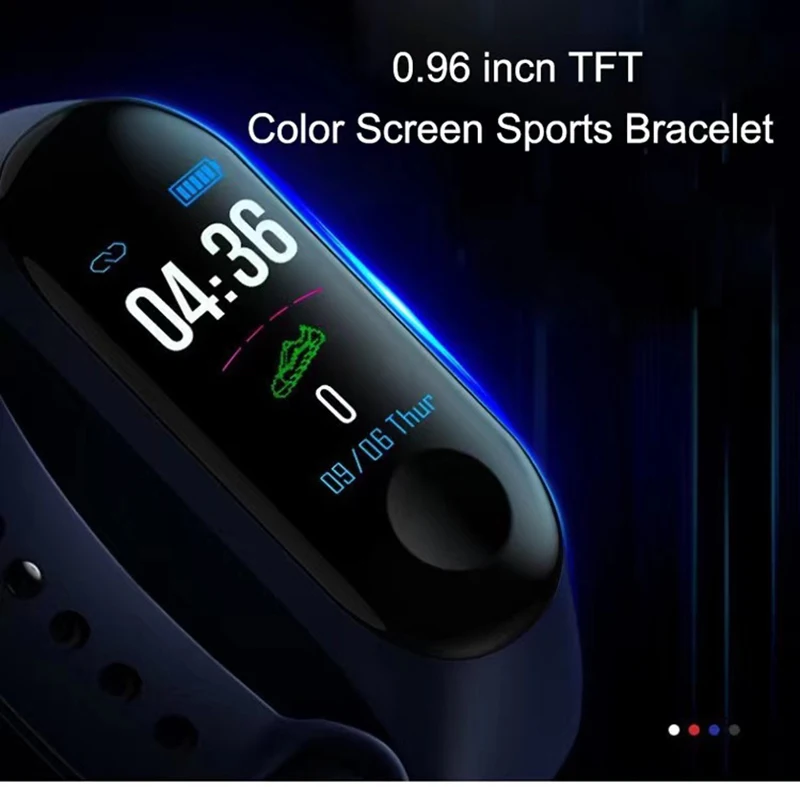 Esporte m3 relógio inteligente smartwatch pulseira m3 pro pulseira inteligente para mulheres monitor de pressão arterial inteligente crianças