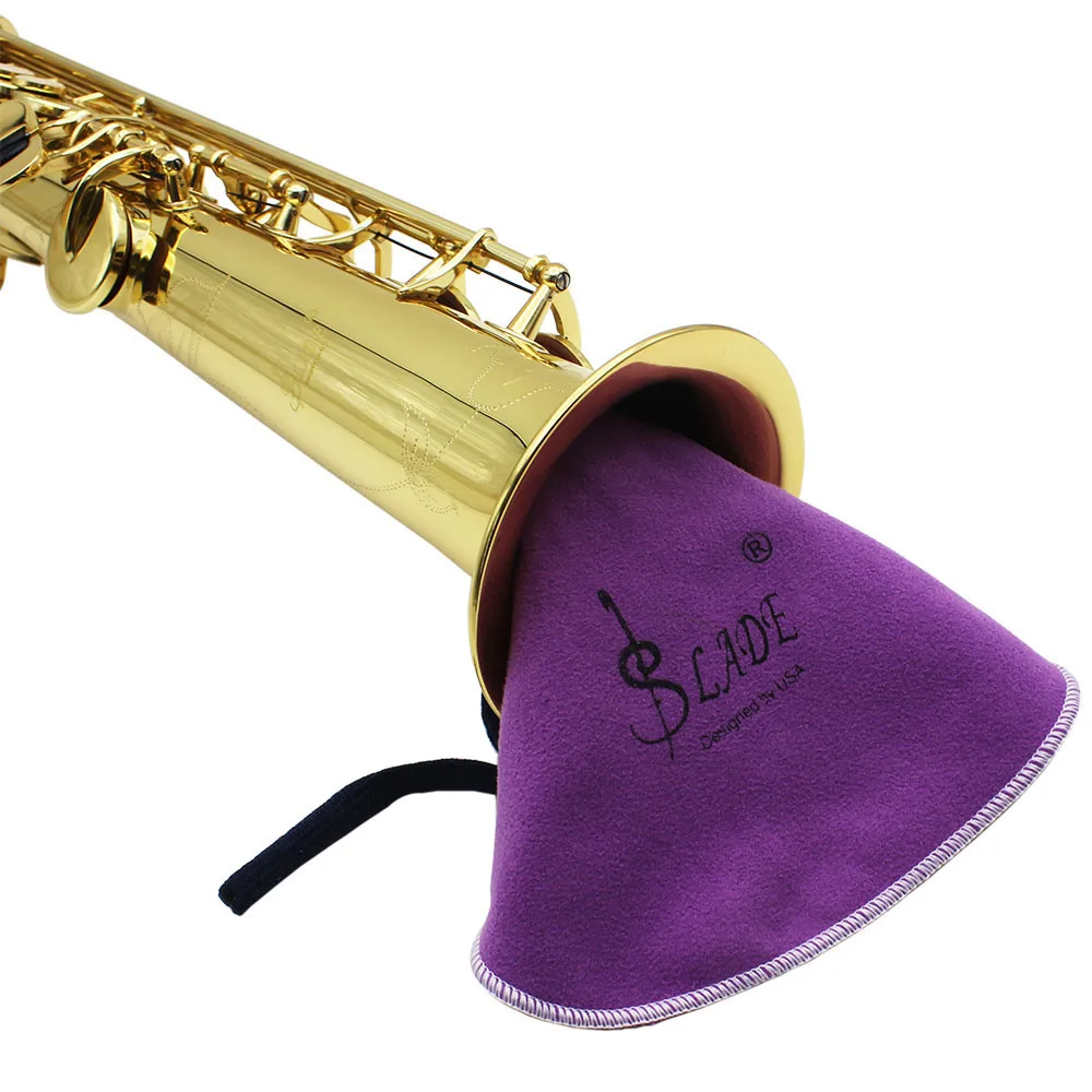 Saksofon ściereczka do czyszczenia dęte drewniane akcesoria do instrumentów muzycznych flet Piccolo tkanina do wycierania na saksofon klarnet do wewnątrz Tube 6 kolor