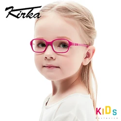 Kirka children glasses frame TR90 Rectangle glasses flexibl glasses frame optic frame reading glasses optic glasses myopia glass