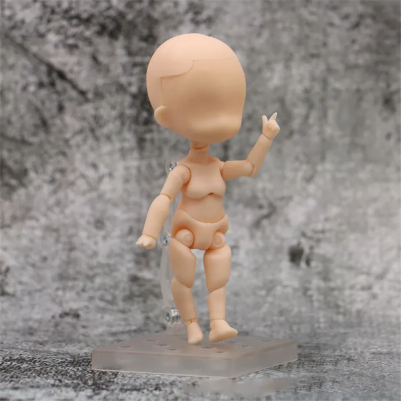 12ซม.Action Figureของเล่นอะนิเมะเคลื่อนย้ายJointedตุ๊กตาBjd Nude Ob11ตุ๊กตาเด็กรุ่นMannequin Art Sketchวาดตัวเลข