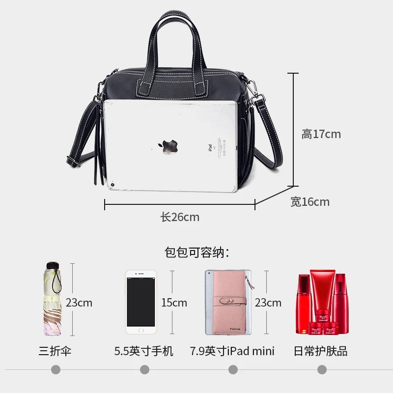 Luxurious High Capacity Handbag Women 2023 New Fashion Genuine Leather Shoulder Bags Designer High Quality Female Messenger Bag