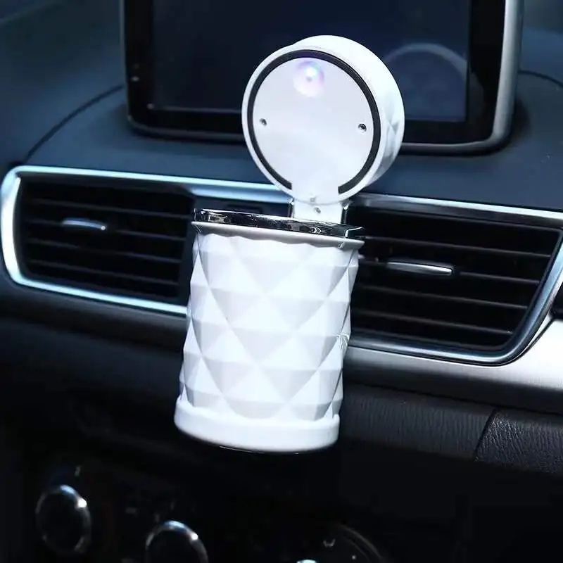 Car portable LED light car ashtray universal cigarette cylinder seat car ashtray car LED light ashtray