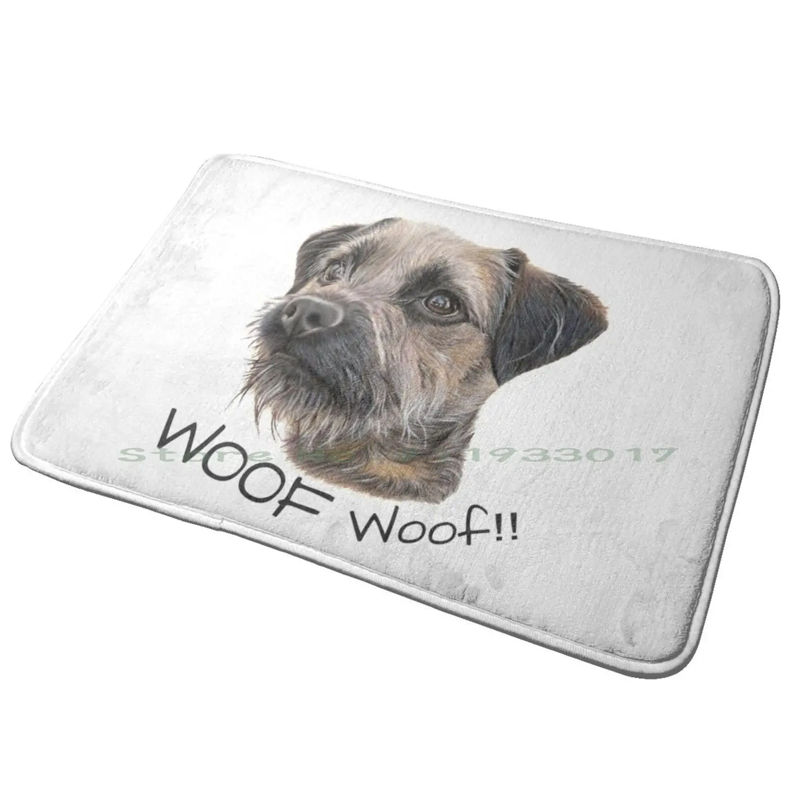 Woof Woof Entrance Door Mat Bath Mat Rug Anchor Rope Boat Ship Sea Floor Sand Ocean Stay Stabilna waga Ciężki metal tonący