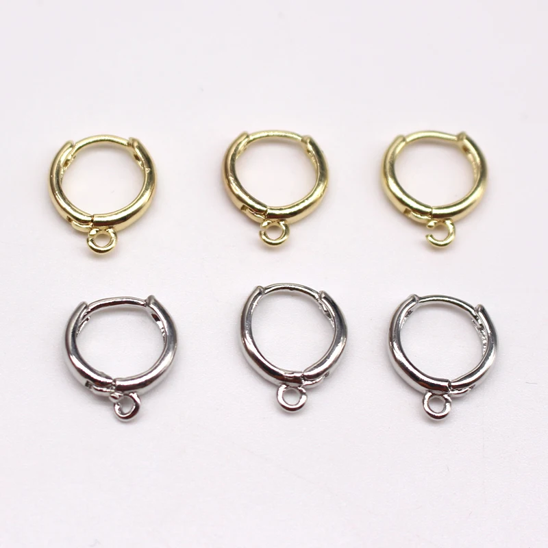 

10pcs Simple Zinc Alloy Gold Opening Circle For Earring Connector Findings With Hole Earrings Make Jewelry Accessories