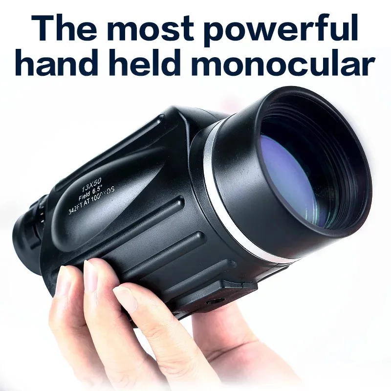 High Power 13x50 Hunting Monocular Binoculars Handheld Telescope Big Vision Military HD Professional Eyepiece Spotting Scope