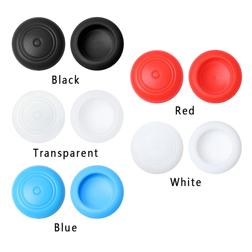Yuxi 2 pçs tampas antiderrapantes de silicone, para nintendo switch ns joy-con controller, joystick analógico, capa para botões de polegar