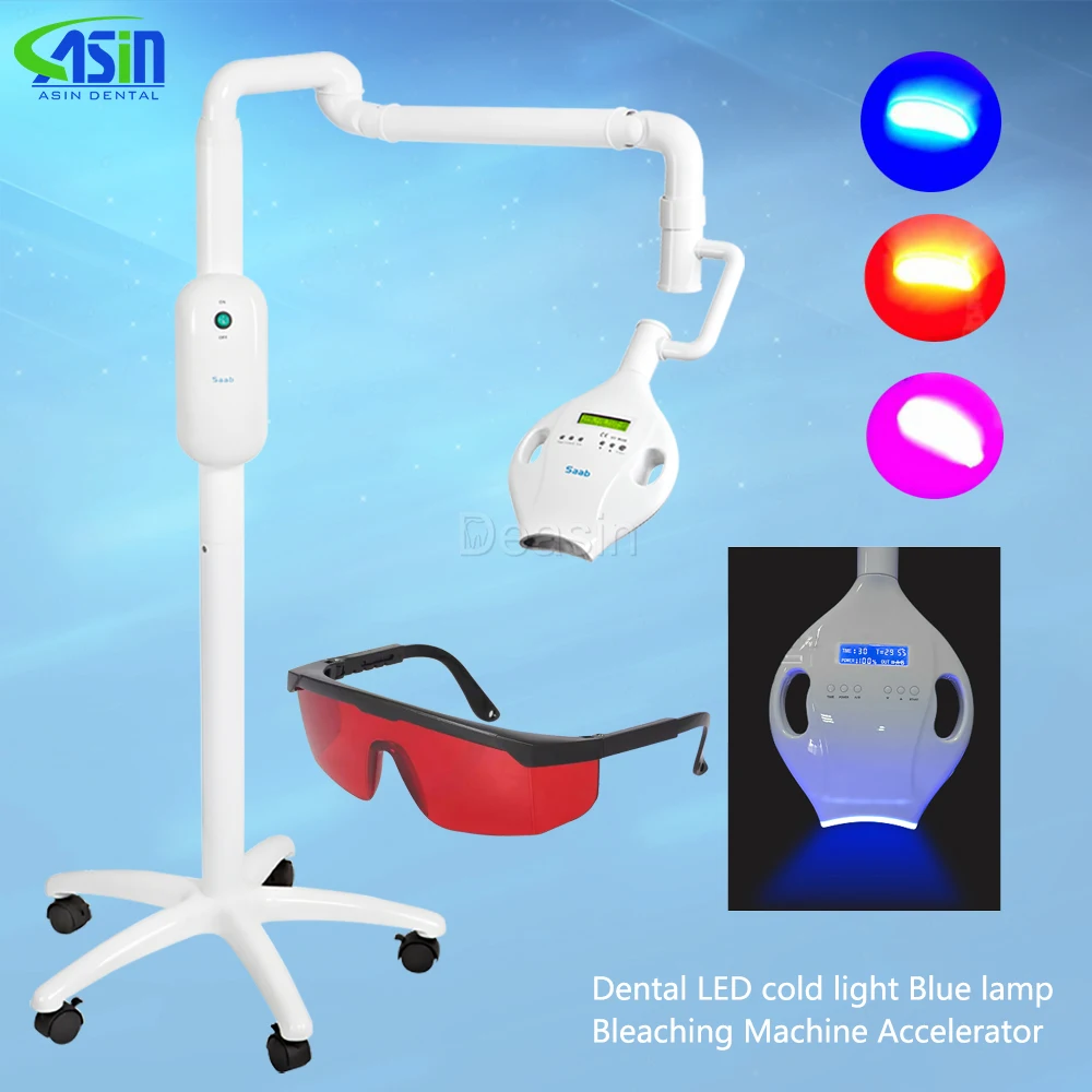 Dental LED cold light Blue lamp Bleaching Machine Accelerator with Goggle