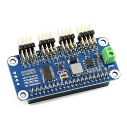 Raspberry Pi 4 Servo Driver Hat 16 Channels 12-bit Resolution I2C Interface Straight Pin for Jetson Nano Raspberry Pi 3B+ Zero