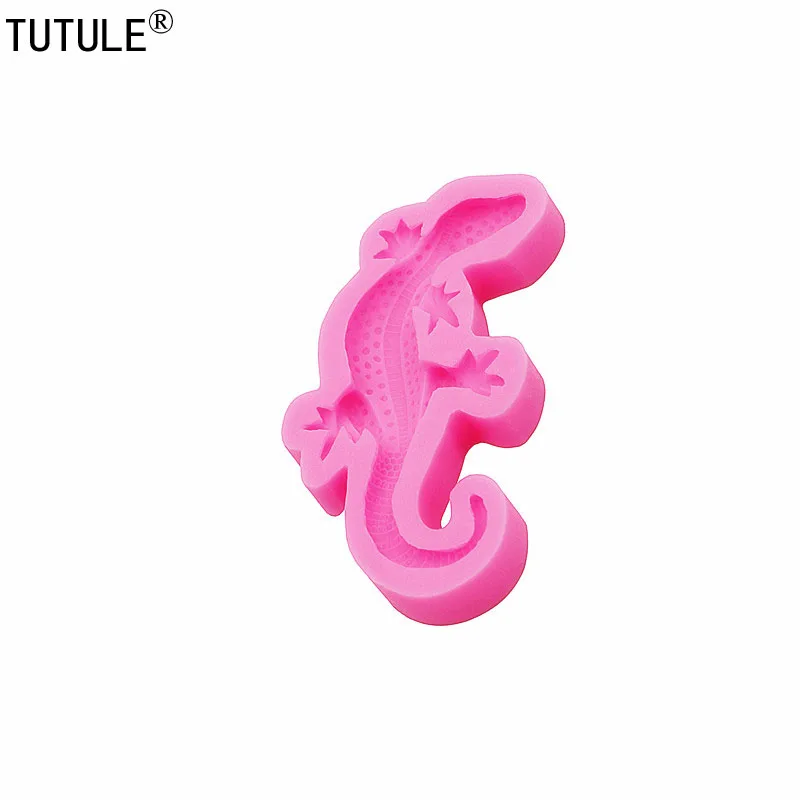 Lizard Flexible Silicone Mold Use with Resin,Use with Resin,Polymer Clays,3D lizard gecko shape design food-grade silicone mold 4