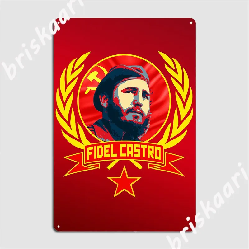 Fidel Castro Metal Plaque Poster Club Bar Create Club Poster Tin Sign Posters