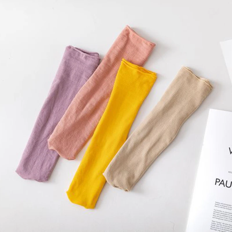 1 Pair Women Socks Summer Spring New Thin Loose Socks Colorful Lady Long Socks Fashion Girls Students Solid Socks