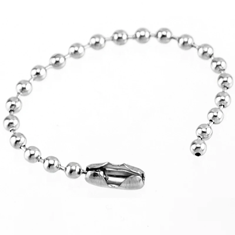 Stainless Steel Bead Chain big Ball punk Siver Color Large 6mm / 8mm Ball CHAIN Bead Ball Bracelet Women Girl Bracelet