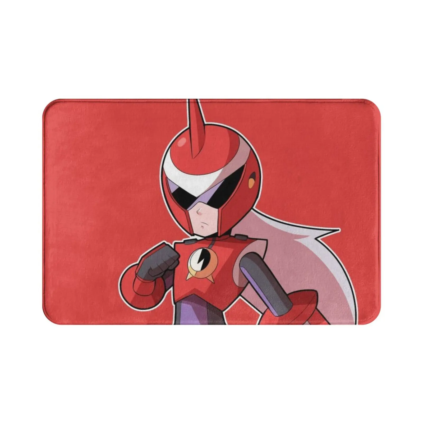 سجادة صغيرة Protoman Exe سجادة وسادة ناعمة غير قابلة للانزلاق Megaman Protoman Blues Mmbn Kawaii ألعاب الفيديو لعبة الفن معركة الأطفال #2