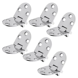 6pcs 316 Stainless Steel Flush Strap Hinge Door Hinge for Marine Boat Yacht