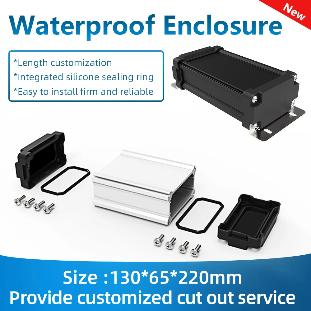 IP68 Metall Gehäuse mit Integrierte silikon dicht ring Gehäuse M02