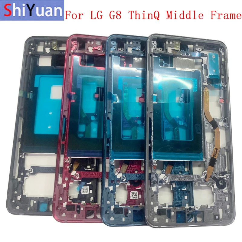 Housing Middle Frame LCD Bezel Plate Panel Chassis For LG G8 ThinQ Phone Metal Middle Frame Replacement Part