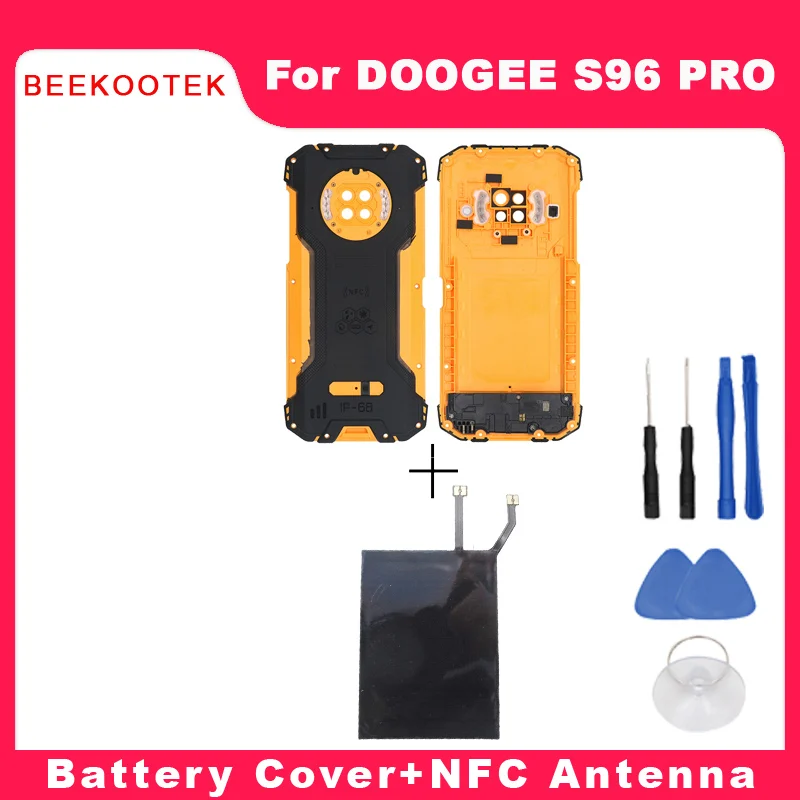 New Original S96 Pro Battery Cover Back Cover With Speaker+NFC Antenna Replacement Accessories For DOOGEE S96 pro Smartphone