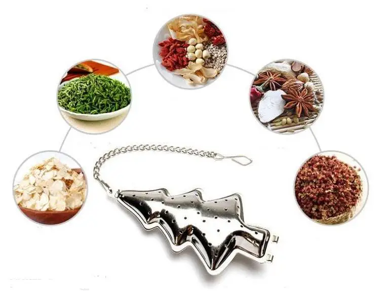 

Creative Stainless Steel 18/10 Christmas Tree Tea Infuser, Reusable Chritsmas Tree 304 Stainless Steel Tea Infuser Wholesale