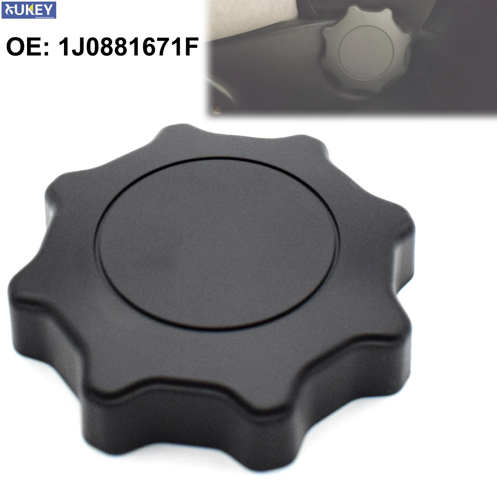 For VW Beetle Bora Polo Golf Passat B5 Caddy Transporter T4 Jetta MK4 Black Seat Adjustment Knob Handle 1J0881671F Car Styling