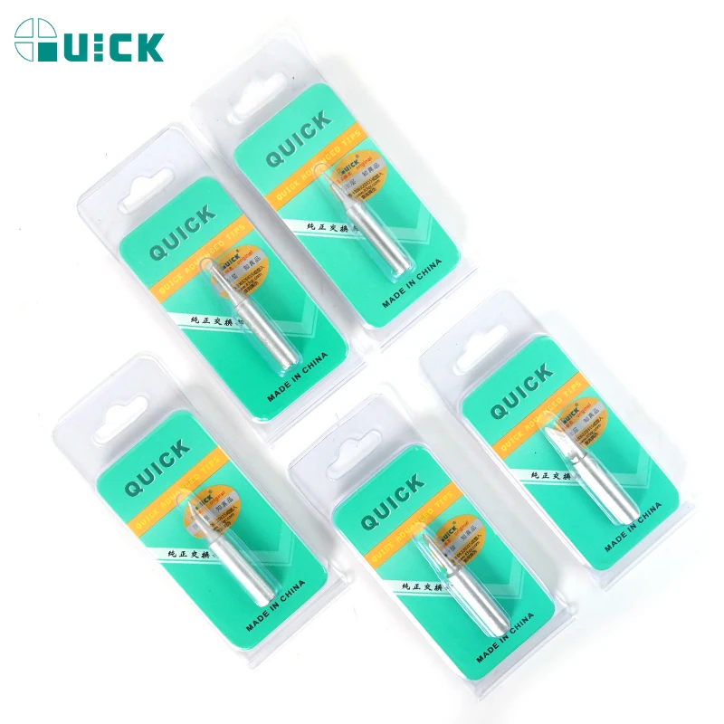 Żelazne końcówki lutownicze QUICK bezołowiowe żelazne końcówki spawalnicze do zestawu narzędzi do stacji lutowniczej Quick 936/969/968+/236 936