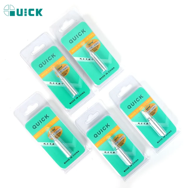 Żelazne końcówki lutownicze QUICK bezołowiowe żelazne końcówki spawalnicze do zestawu narzędzi do stacji lutowniczej Quick 936/969/968+/236 936
