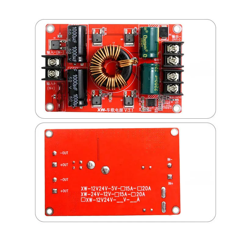 

24V 12V to 5V 10A 50W DC DC Step Down Buck Converter PCB Circuit Board for Taxi Bus Car LED Display Power Supply Module