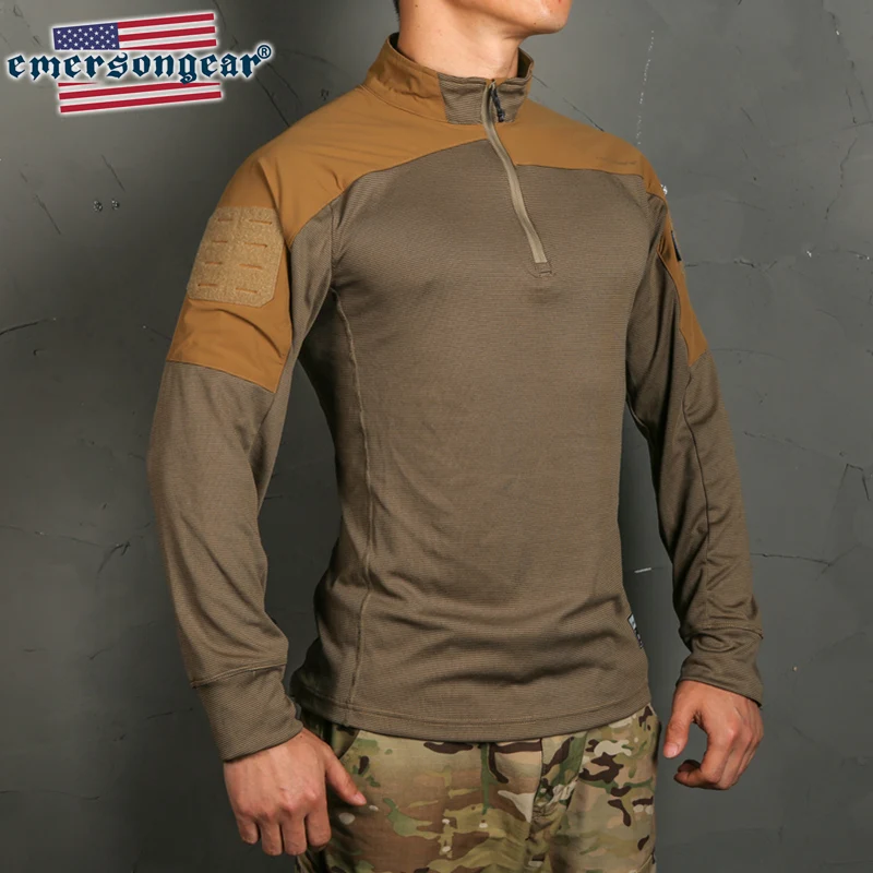 Emersongear Herren-Trainingsshirt, schnell trocknend, gestreckt, lange Ärmel, Outdoor-Abenteuer-T-Shirt, Jagd, Radfahren, Wandern – Detail 21