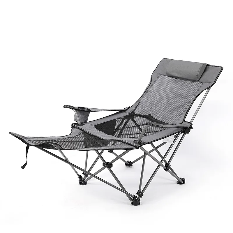 Outdoor Beach Chair Portable Recliner Folding Chair Lunch Break Office Backrest Balcony Lazy People Sit Lying Leisure Couch