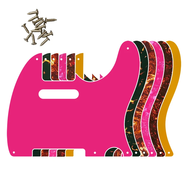 

Pleroo Guitar Parts - For US Standard 5 Screw Holes 52 Year Tele Telecaster Guitar Pickguard Scratch Plate Flame Pattern