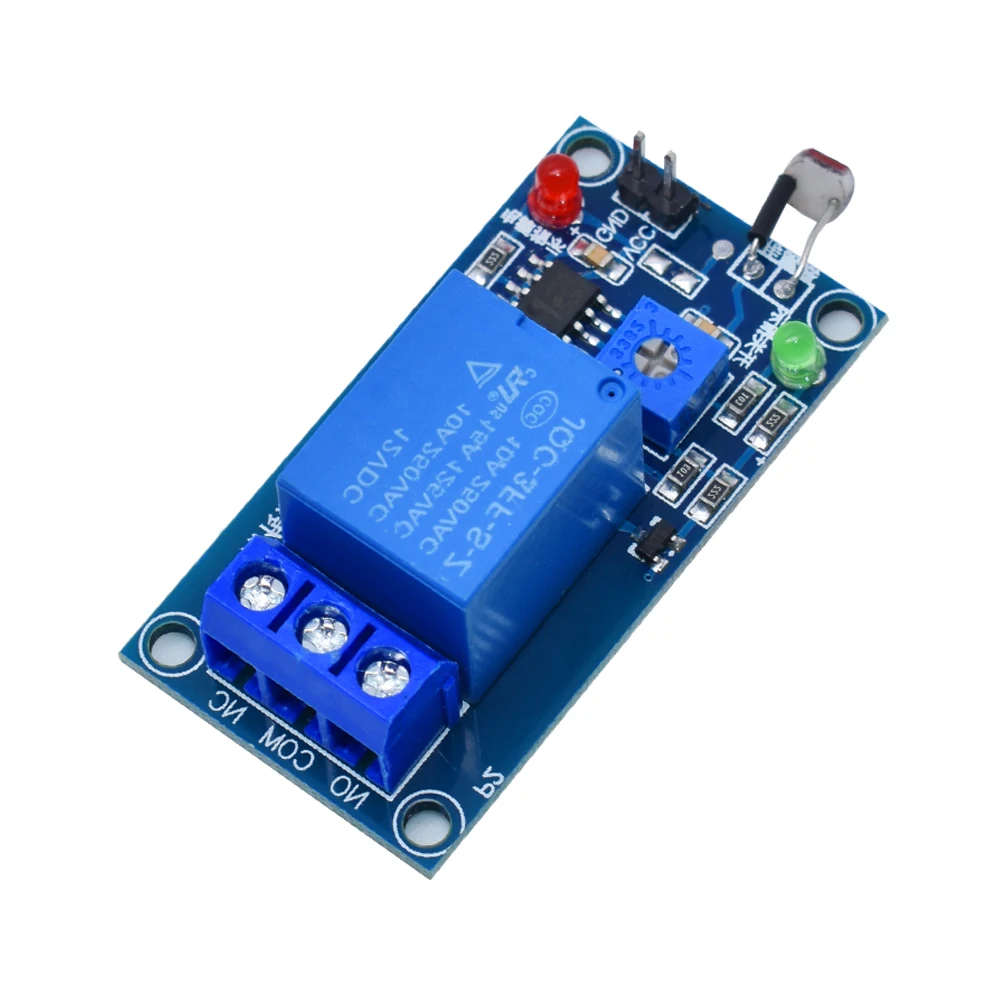 5V 12V Light Photoswitch Sensor Switch LDR Photoresistor Relay Module Light Detection Photosensitive Sensor Board For Arduino