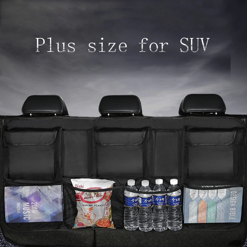 Plus Size Car Trunk Rear Seat Organizer for SUV MPV Universal Organizer Vehicle Seat Organizer Bag Seat Back Bag Stowing Tidying