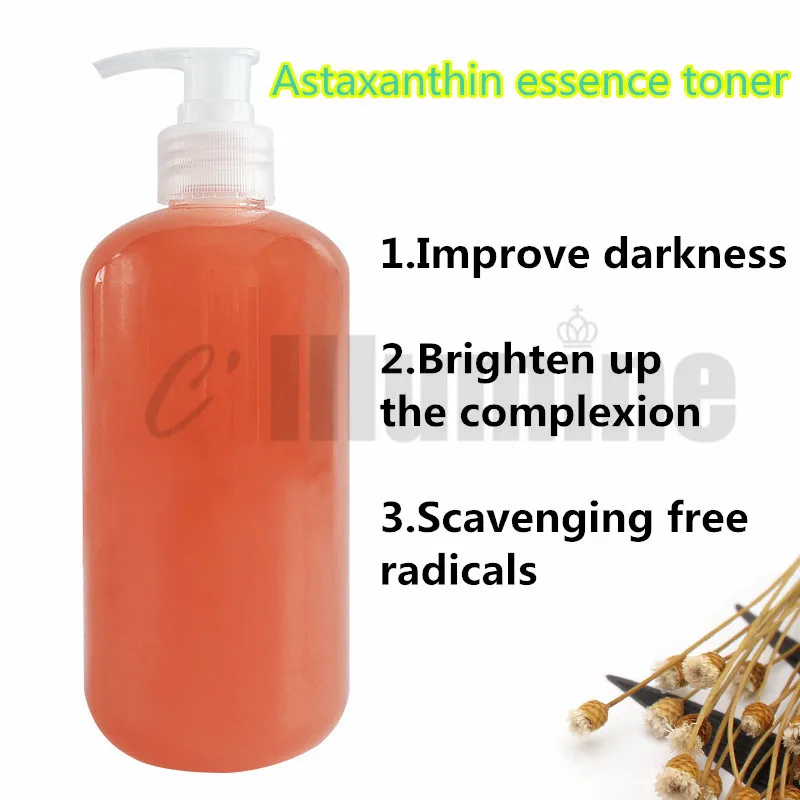 

Тоник-антиоксидант Astaxanthin, улучшает темножелтую косметику для лица, 500 мл
