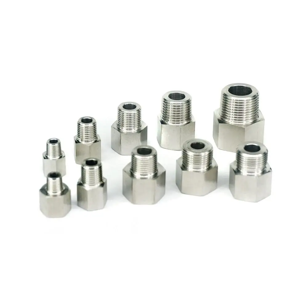 Reduce BSPP BSPT Metric Female- Male 304 Stainless Steel Hex Pipe Fitting High Pressure