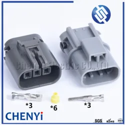 3 Pin Female or Male Automotive Ignition Coil Plug Car O2 Oxygen Sensor Connector Socket 7223-1834-40 7122-1834-40 For Nissan
