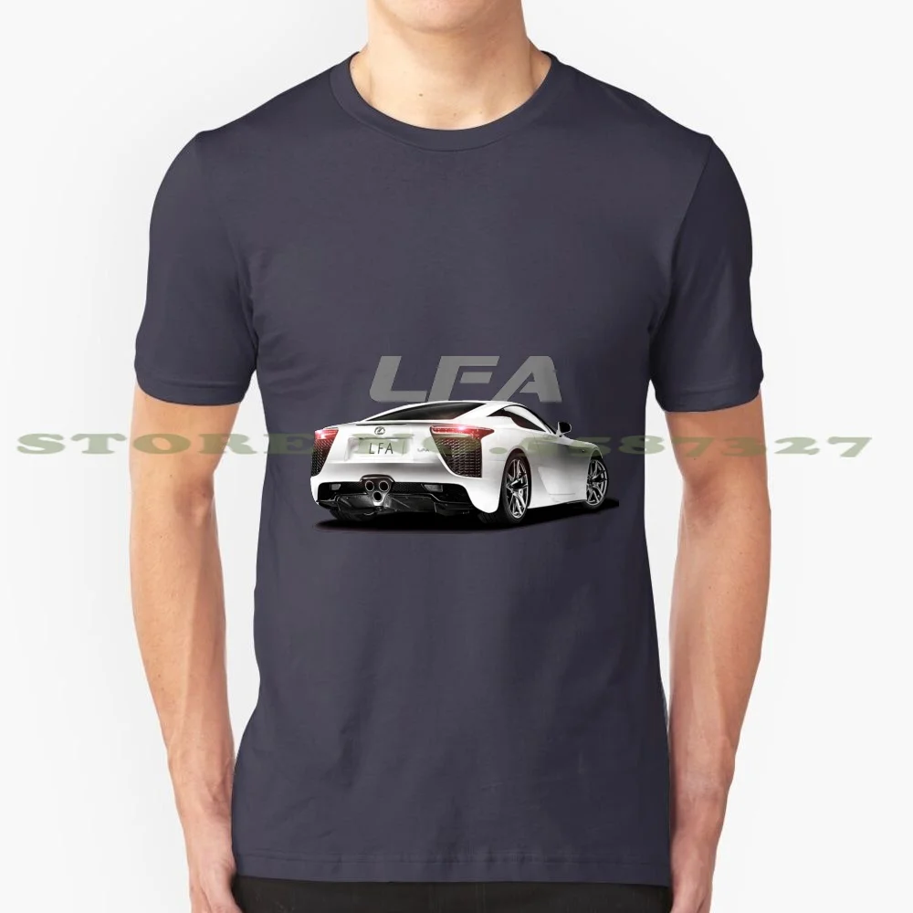 Lfa 100% Pure Cotton T-Shirt Sportscar Hypercar Fast Cool Expensive Racecar Racing V10 Lfa