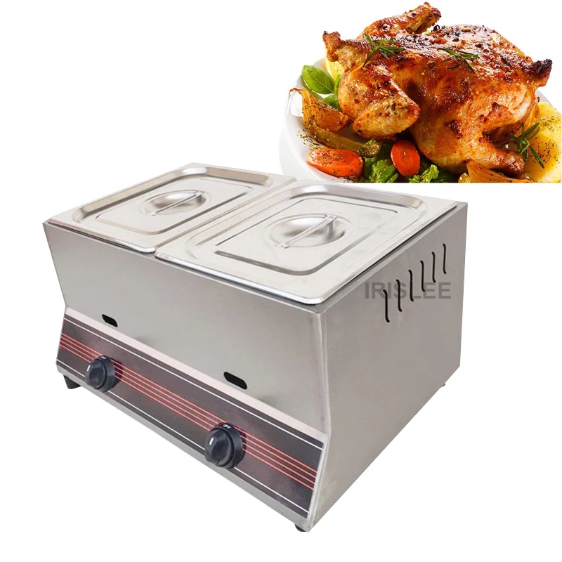 Commercial Stainless Steel Countertop Gas Fryer Deep Fryer with