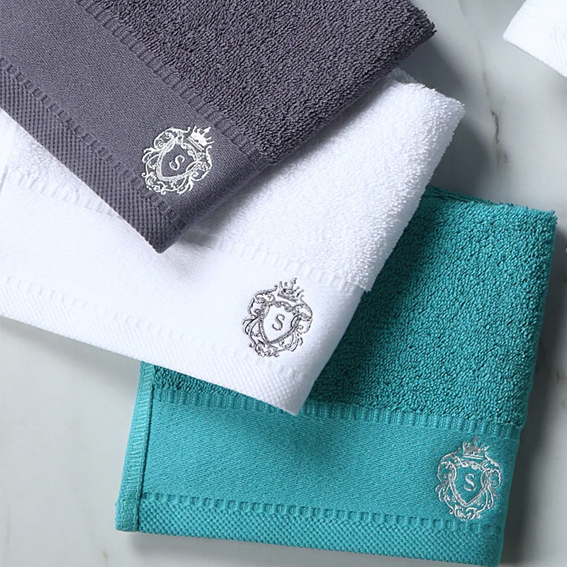 AHSNME Royal dedicated 33x33cm 100% cotton towels Hotel SPA club sauna beauty salon small towel face towel free custom LOGO