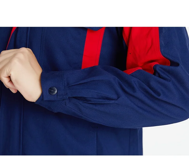 Ropa de trabajo 100% de algodón para hombres y mujeres, uniforme, traje de soldadura grueso, reparadores de automóviles, taller, mecánico, monos de trabajo eléctrico 4xl